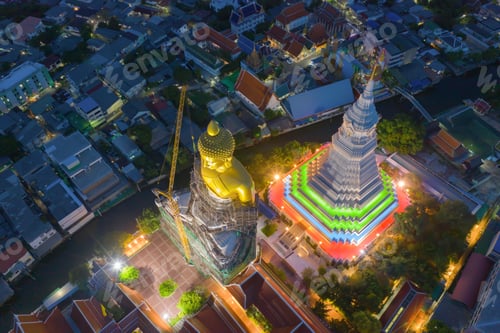 Preview: Bangkok downtown, Thailand in urban city in Asia.