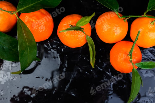 Preview: Tangerines background. Delicious and beautiful Citrus.