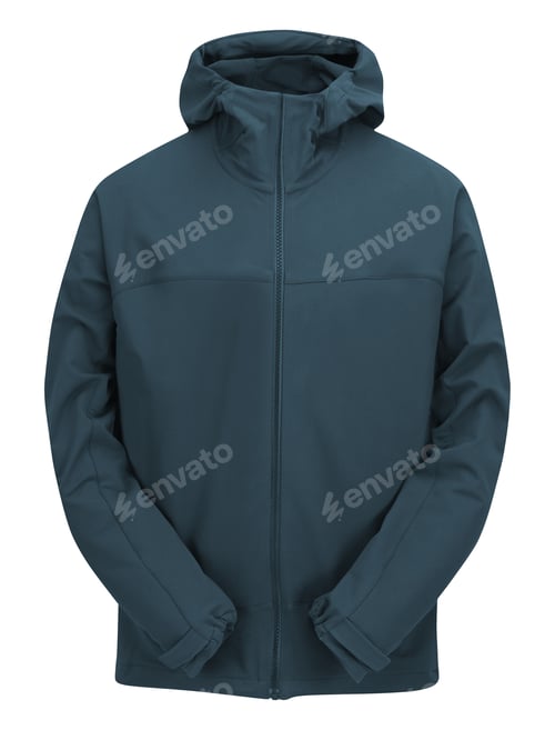 Preview: blue jacket isolated on white