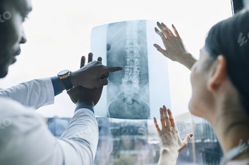 Preview: Doctors Looking at X Rays Close Up
