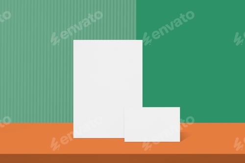 Preview: Corporate identity, blank stationery realistic image