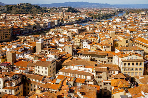 Preview: Aerial cityscape of Florence city, Italy