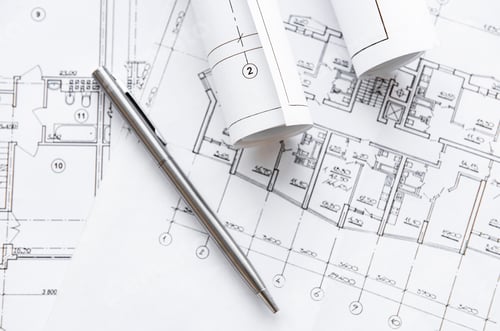 Preview: Architect workplace top view