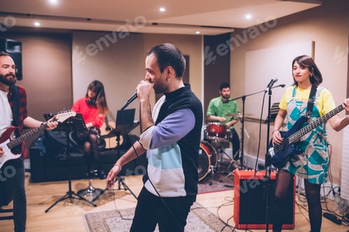 Preview: Musician rehearsing studio