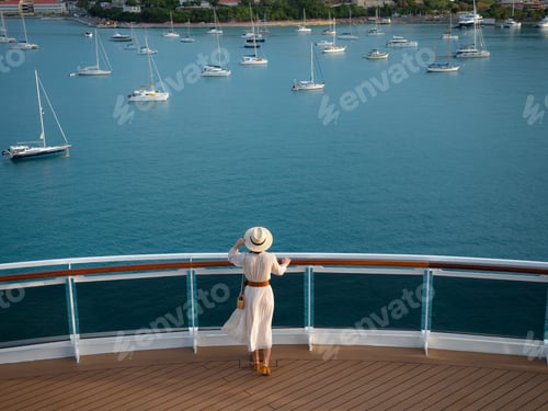 Preview: Young woman in a sea cruise