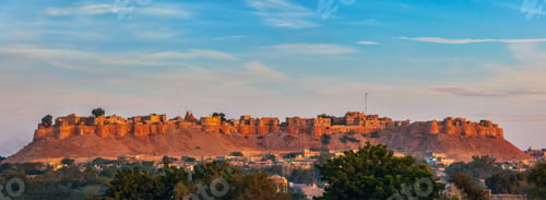Preview: Panorama of Jaisalmer Fort known as the Golden Fort Sonar quila,