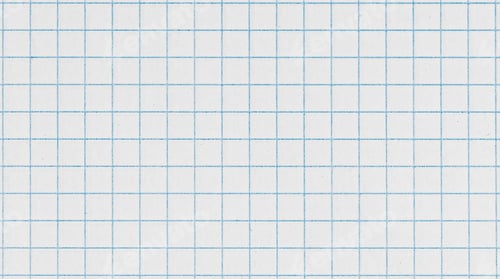 Preview: Checkered Paper Sheet Close-Up Grid on White Background for Art and Sketches