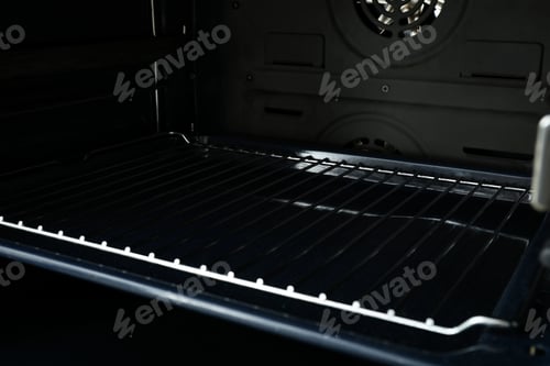 Preview: Photo inside of the modern oven, close up