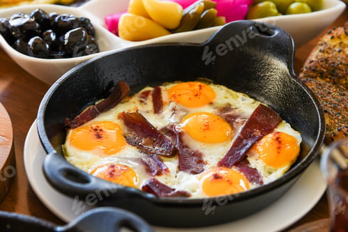 Preview: Luxury Arabian Breakfast - Egg Sausage 1