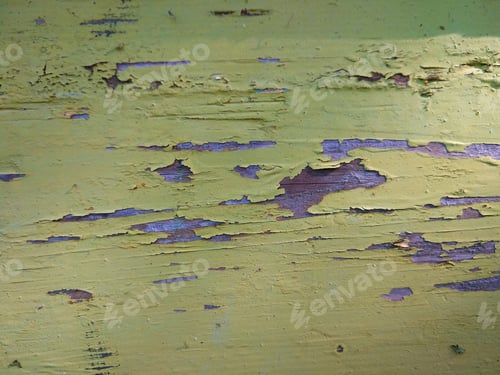 Preview: Texture Of A Yellow Wooden Surface, Abstract Yellow Background Of An Old Painted Wood, Yellow