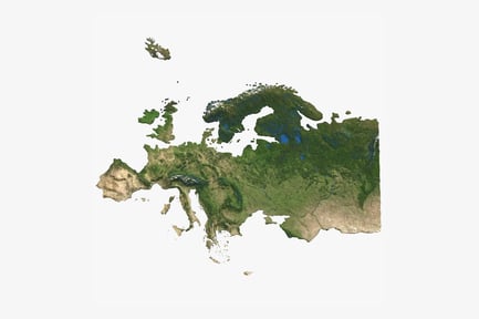 Preview: Detailed Topographic Map of Europe