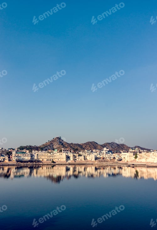 Preview: Pushkar Lake a sacred lake, Rajasthan, India