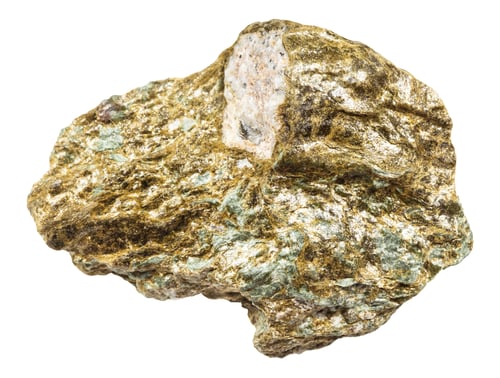 Preview: unpolished lobanovite mineral isolated on white