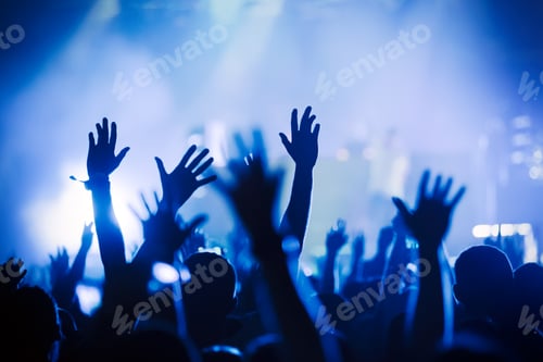 Preview: Picture of dancing crowd at music festival
