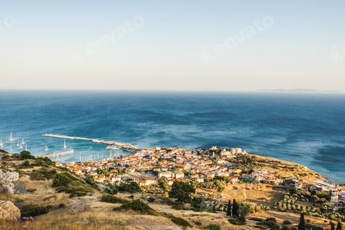 Preview: Elevated view of Pythagoreio, Samos, Greece