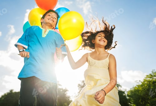 Preview: Balloon Activity Playing Recreation Funny Child Concept