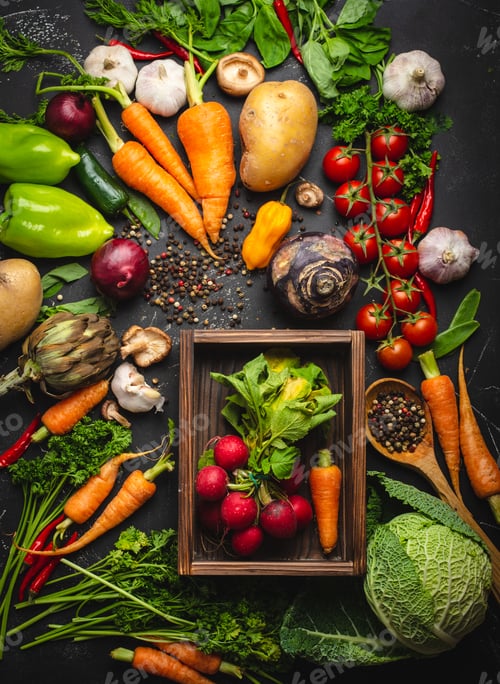 Preview: Fresh farm vegetables