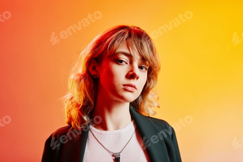 Preview: Portrait of beautiful blonde girl