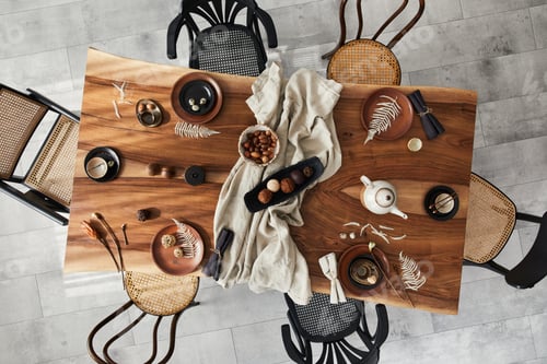 Preview: Stylish interior design of dining room
