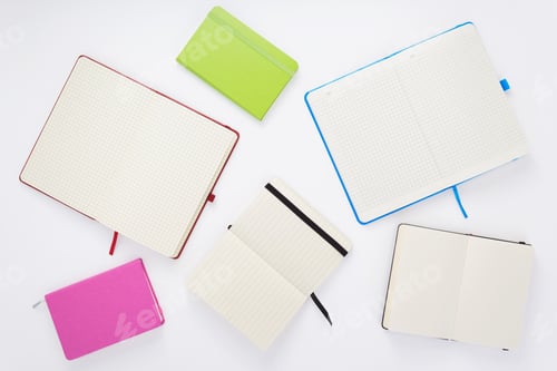 Preview: notebook at white background