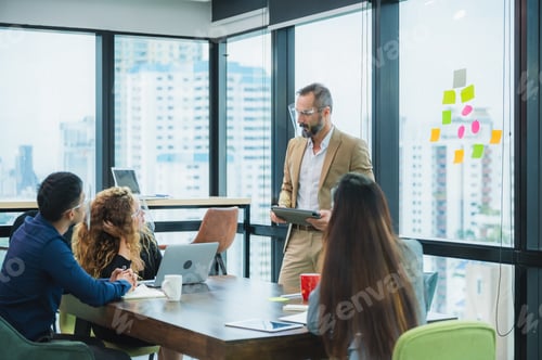 Preview: Group of Business People Diverse Brainstorm Meeting Concept, Working in the Office Concept