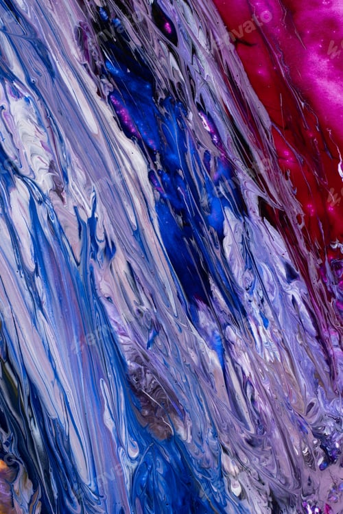 Preview: Abstract flow of liquid paints in mix