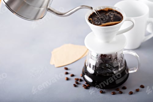 Preview: Pour over coffee being made