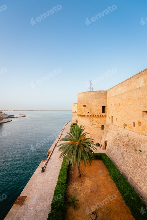 Preview: Portion of the Aragonese Castle of Taranto, vertical