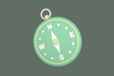 Preview: Compass Sea 3D Illustration