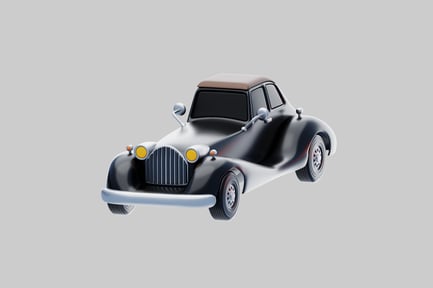 Preview: Vintage car with a sleek design