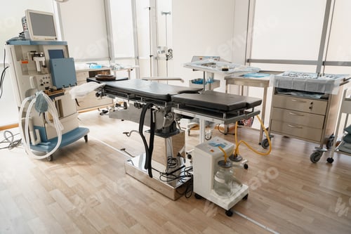 Preview: Operating Room with Surgical Equipment and Medical Devices