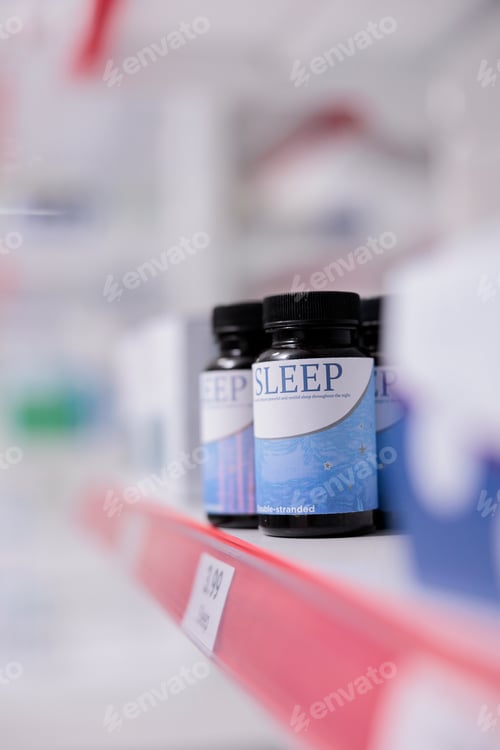 Preview: Empty health care facility filled with boxes of supplements and vitamins to help clients