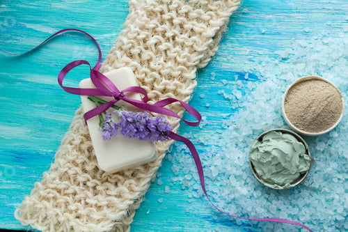 Preview: natural organic soap and sea salt herbal bath
