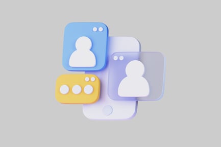 Preview: Mobile connection cartoon icons