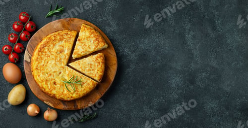 Preview: Spanish tortilla with potatoes and onion.