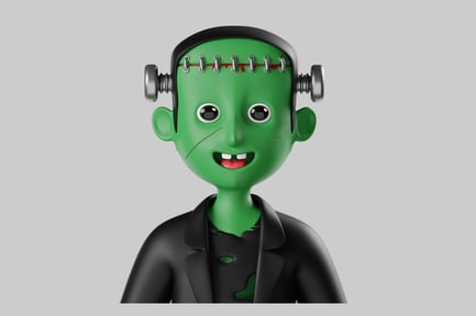 Preview: Cute frankenstein monster character