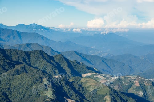 Preview: Beautiful mountain range scenery view