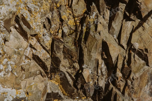 Preview: Natural background with stone texture and rough cut and splinters