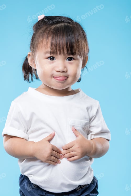 Preview: Baby girl showing tongue