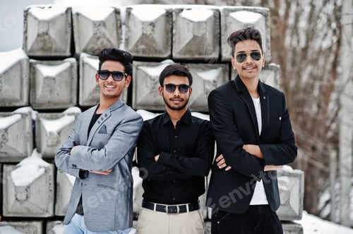 Preview: Three casual young indian man