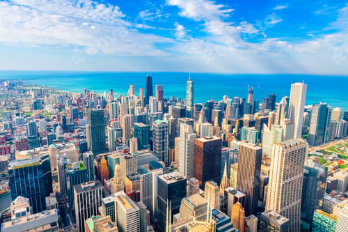 Preview: Chicago, Illinois USA Aerial Skyline View