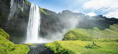 Preview: Seljalandsfoss waterfall in Iceland in Summer