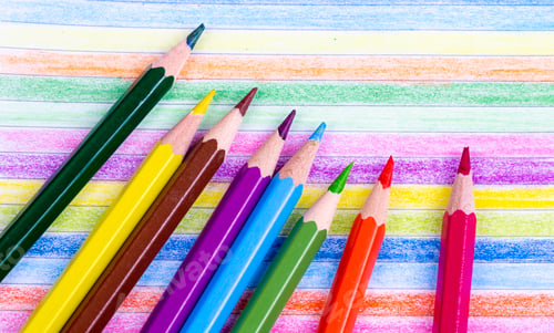 Preview: Abstract background from color pencils