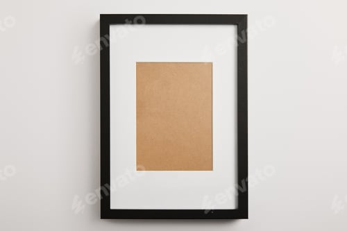 Preview: black decorative frame on white background