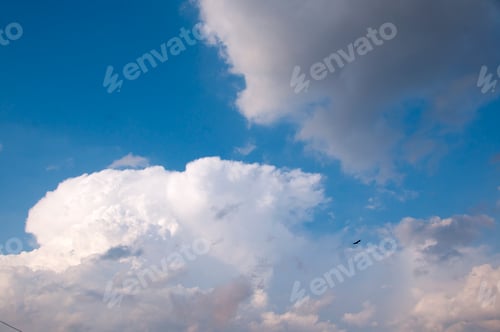 Preview: Blue sky background with clouds