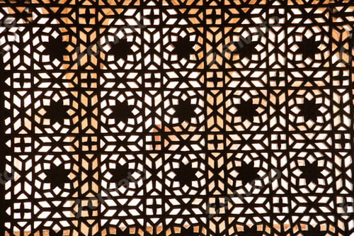 Preview: Old stone carving window, India.
