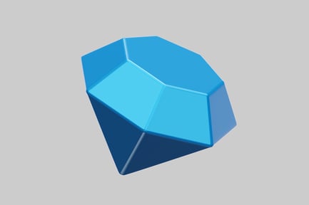 Preview: Layered hexagonal prism with intersecting lines