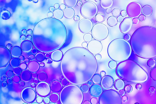 Preview: Oil bubbles abstract background