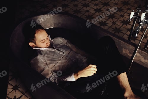 Preview: Mental Distress Captured in a Bathtub as a Reflection of Inner Turmoil in Psychiatric Settings