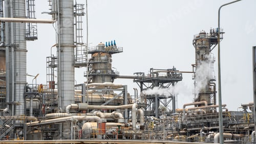 Preview: Oil Refinery Gas Chemical Equipment Prodiction import export Concept, Crude Oil Refinery Plant